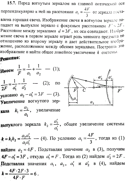 Предмет расположен перпендикулярно главной оптической оси расстояние между прямым изображением 20